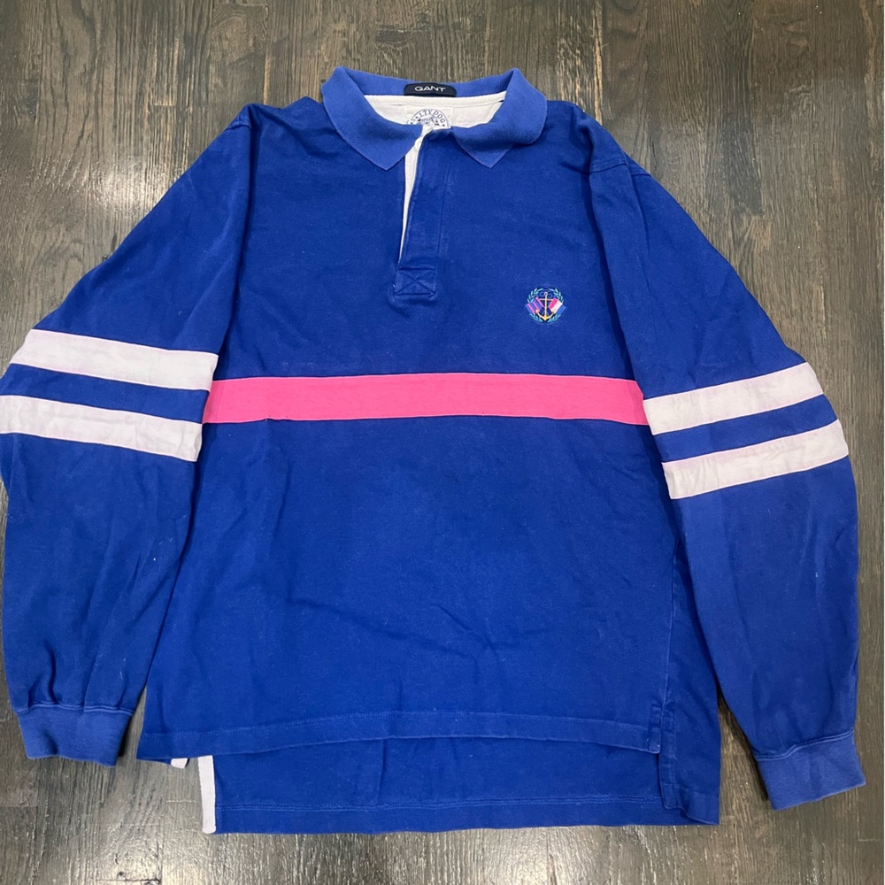 Blue striped rugby polo - Salty Dog